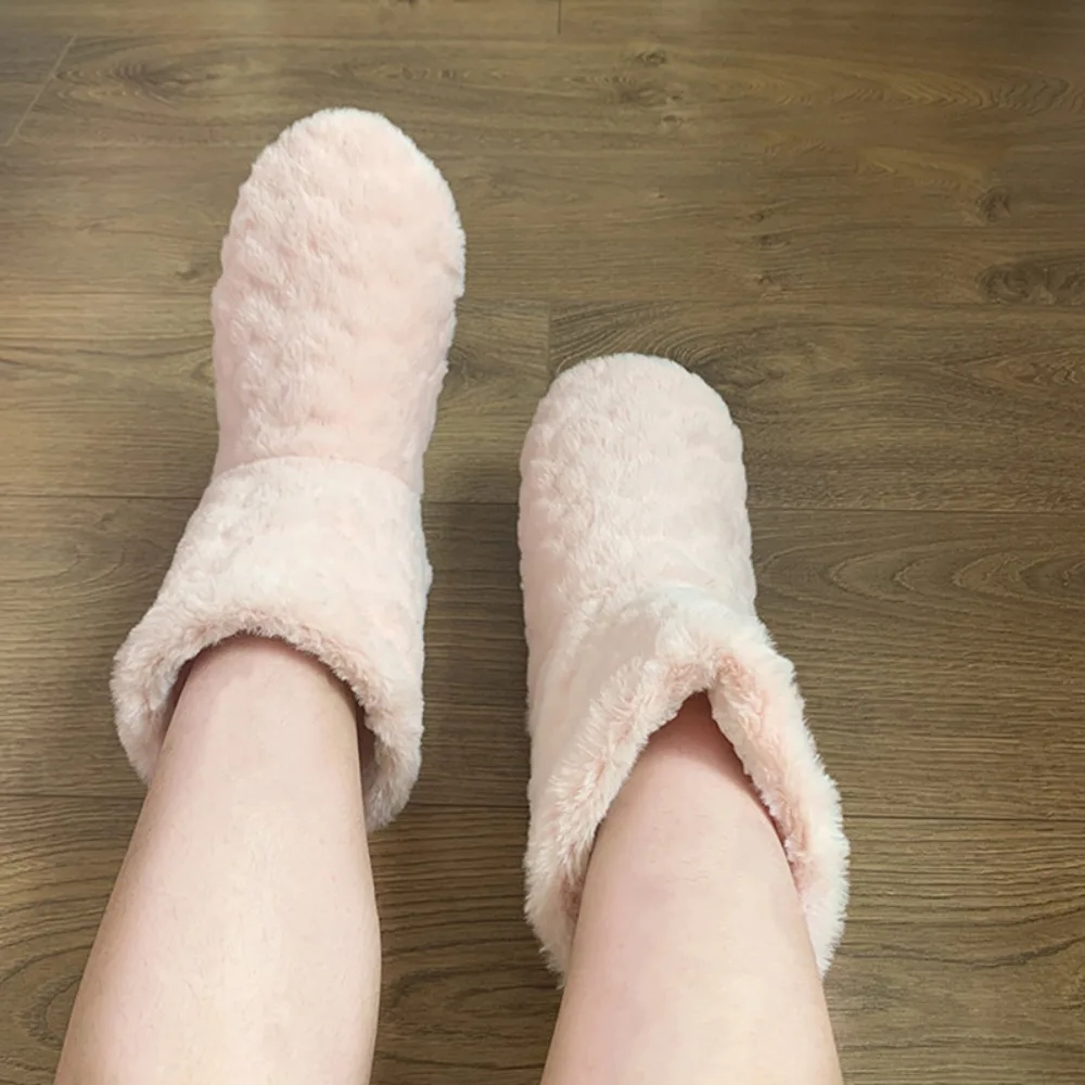 Kawaii Plush Thicken Thermal Socks Anti Slip Fluffy Fleece Floor Socks Hosiery Velvet Slipper Socks Women Men Women