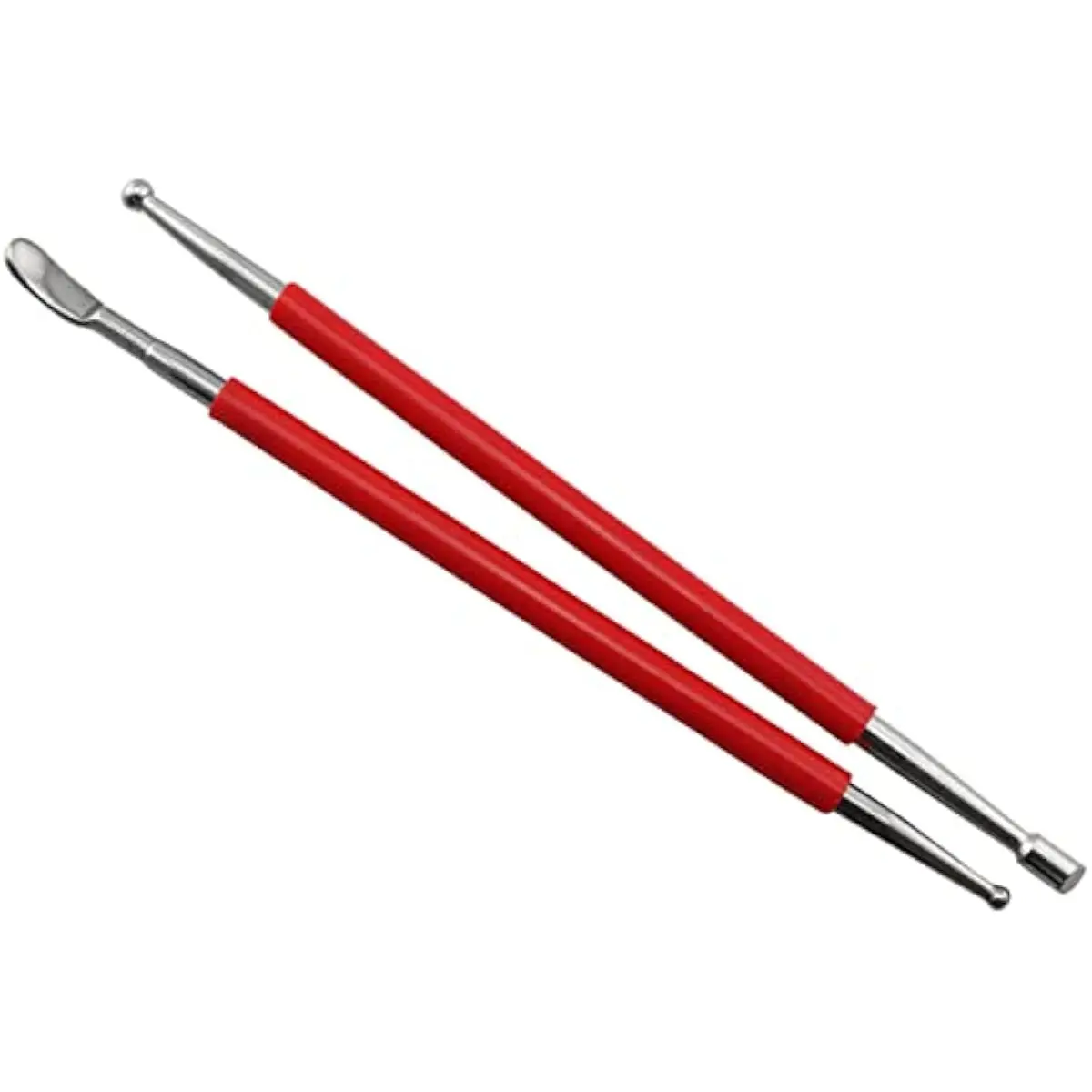 Leather Press Rub Tool 1Set(3PCS) Stainless Steel Leather Point Stylus Modelling Carving Tools Spoon Balls Carving Tools for Lea