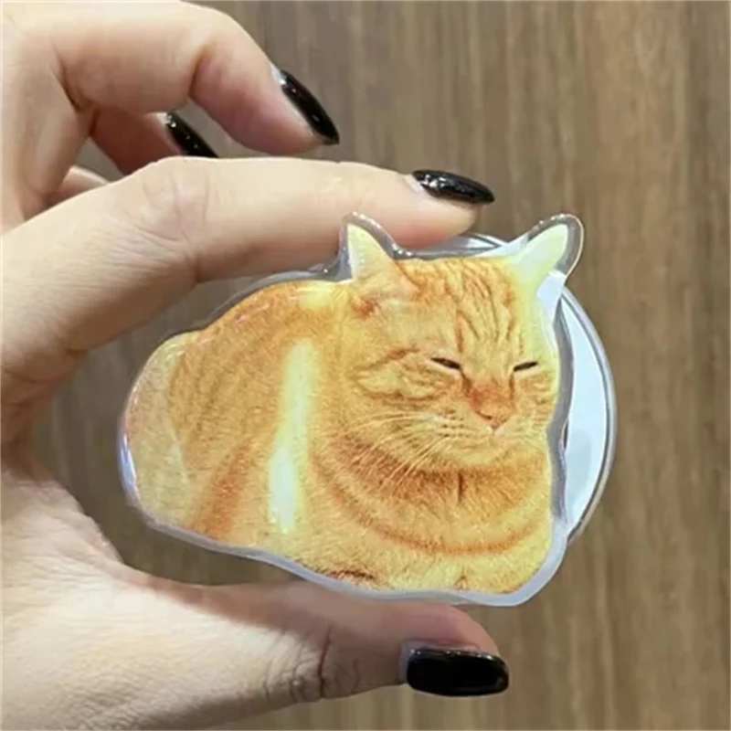 

Korean Cute Cartoon Cat For Magsafe Magnetic Phone Griptok Grip Tok Stand For iPhone 15 14 13 Wireless Charging Holder Bracket