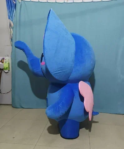 Giant Inflatable Dumbo Elephant Mascot Costume Adults Walking Blow Up Suit Halloween Christmas Carnival Fancy Dress Up Outfits view 5