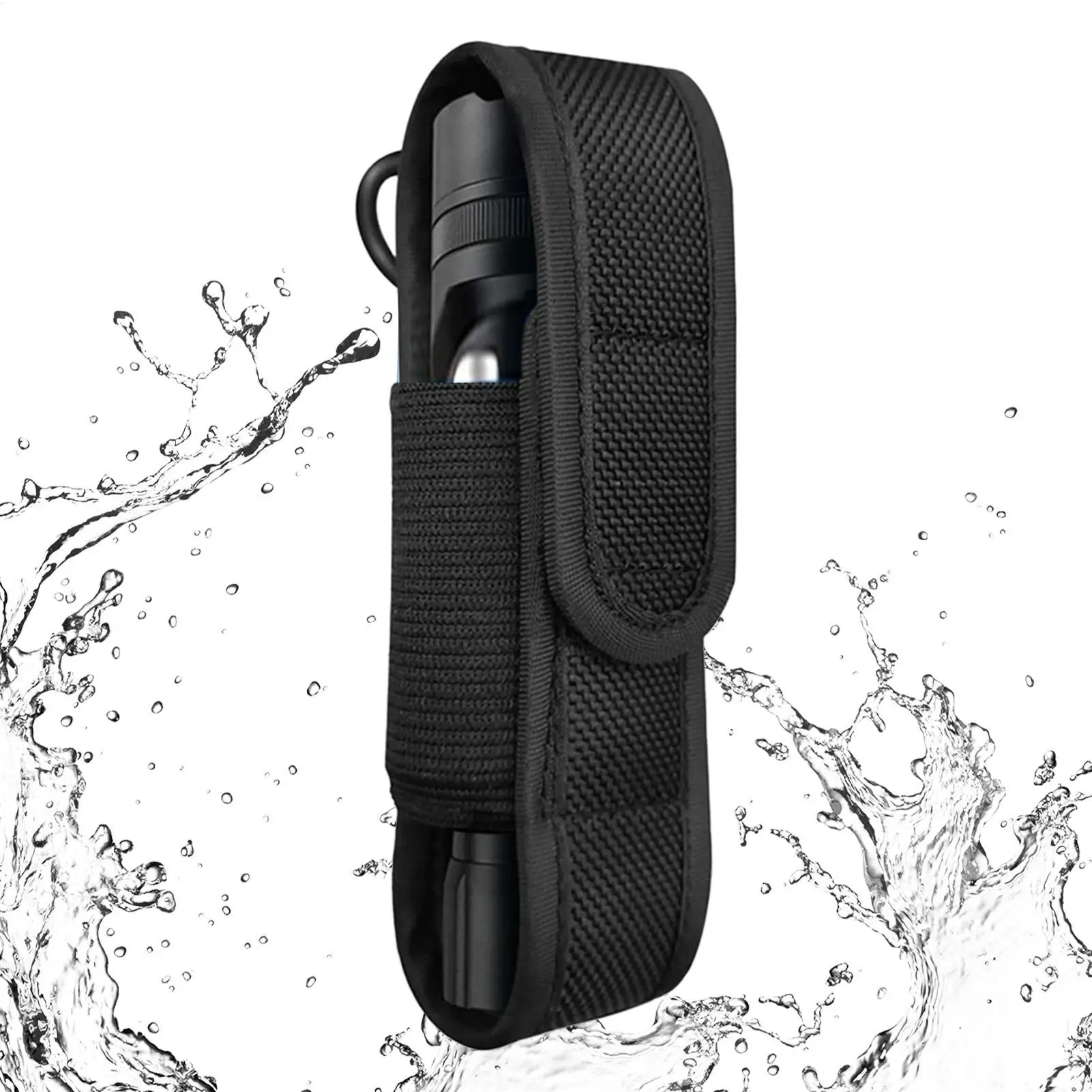 1pc Flashlight Holster Torch Carry Bag Flashlight Holder Bag Pouch Torch Nylon Protective Cover Flashlight Pouch LED Torch Pouch