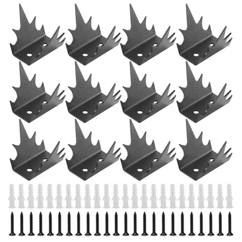 Pointes de sécurité pour clôture extérieure multifonctionnelle, pointes de pigeons d'oiseaux, pointes antivol, défense des oiseaux