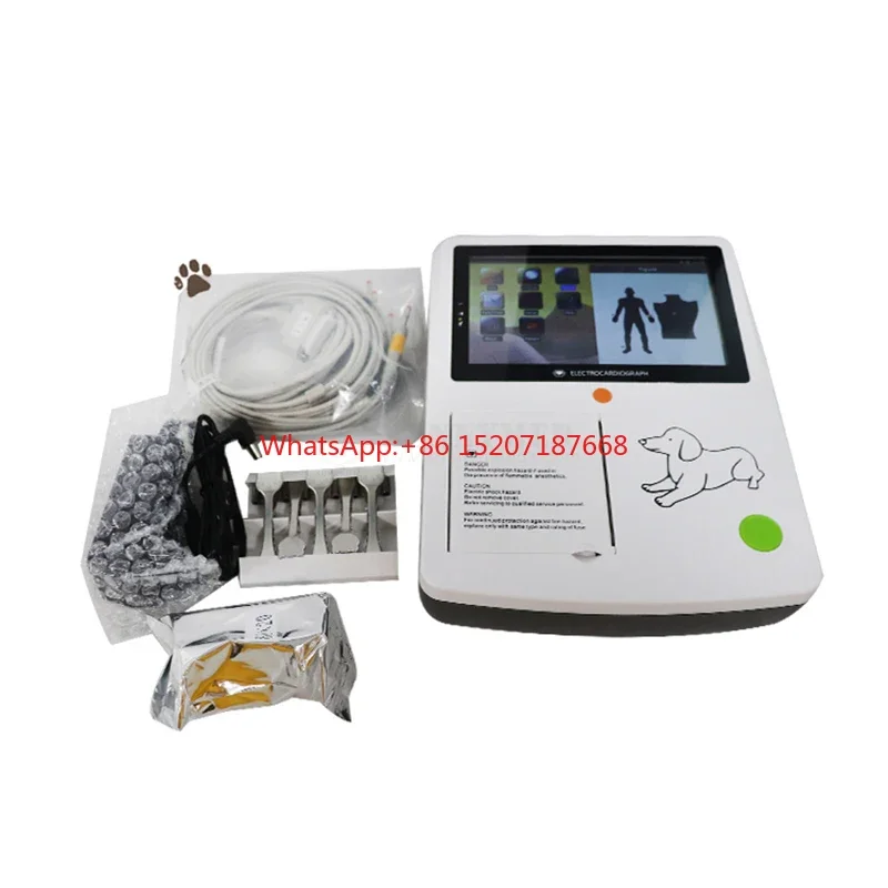 

SY-W002 Portable Animals 12 leads Three Channel ECG Machine Vet Electrocardiography Digital 3 Channel Veterinary