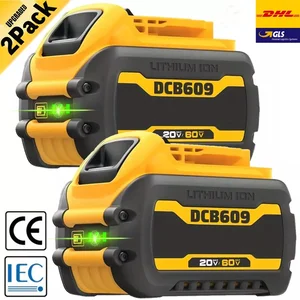 60V 9000mAh untuk Penggantian Baterai Dewalt DCB609 Baterai Li-ion DCB200 DCB205 DCB606 DCB206 DCB209 DCB182 Baterai Perkakas Listrik 8 baterai lithium 60v penjualan terbaik - №