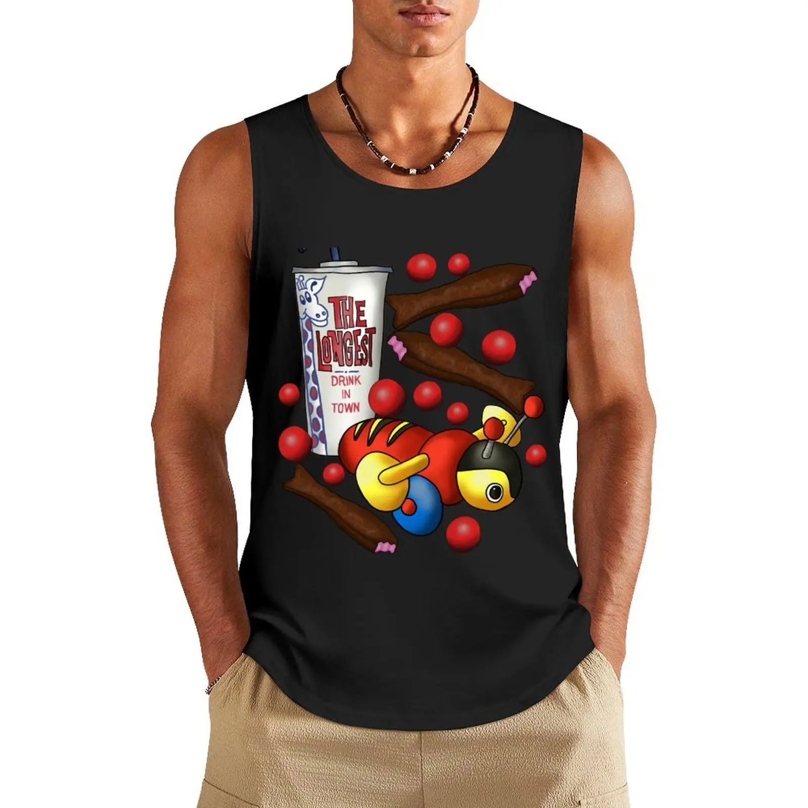 

My Favourite Things - Kiwiana Tank Top gym accessories men gym t-shirts mens gym clothes Men's cotton t-shirt