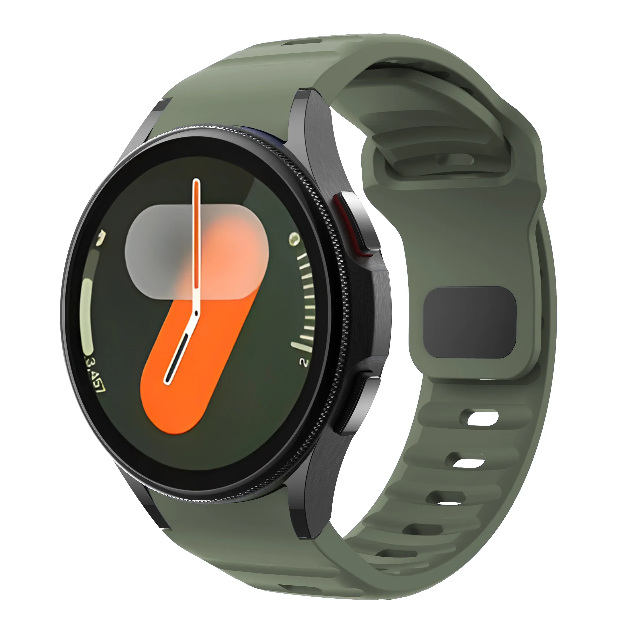 Официальный спортивный силиконовый ремешок для Samsung Galaxy Watch 7/6/5/4 44 мм 40 мм браслет ремешок для часов 6-4 классический 47 мм 43/46 мм ремень