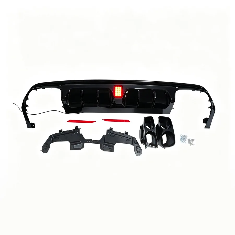 Rear Bumper Lip For S-class W222 2014 2015 2016 Modified Barbo Style Rear Lip Kitoriginal Car Replacement Snap-on Installation