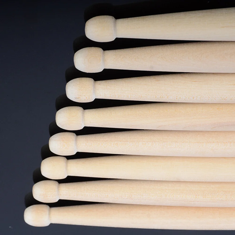 

2 Pairs Maple Sticks Drum Music Instrument Wood Drumsticks Practical Universal Musical