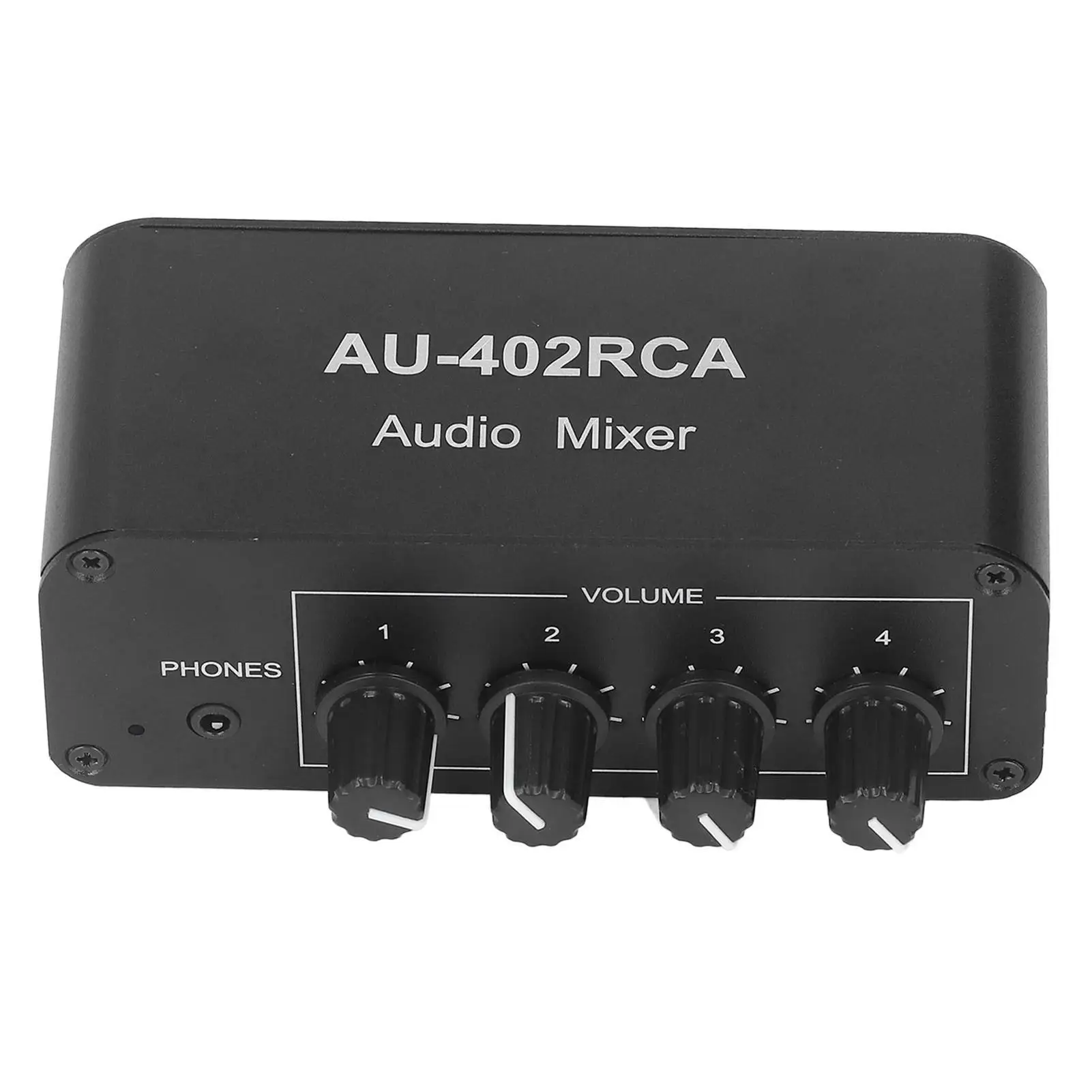 4-Way Stereo Audio Switcher with Bidirectional L R Sound Channel Selector Splitter