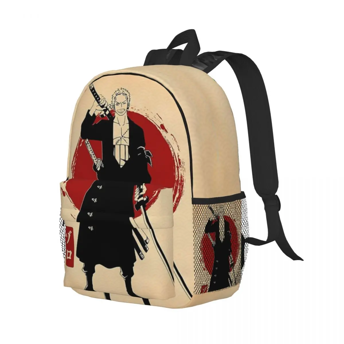 Roronoa Zoro, nueva moda de una pieza, mochila universitaria impermeable de alta capacidad, bolsa de viaje para ordenador portátil de moda de 15 pulgadas