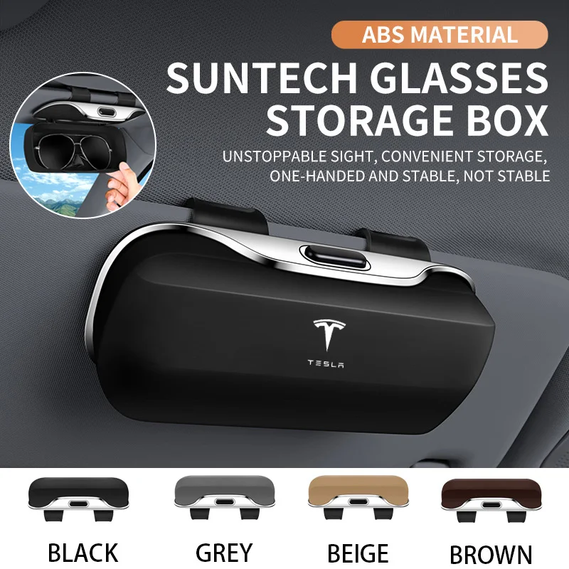 

Tesla Model Y Juniper Model 3 S X Highland Interior 2026 Accessories Sunglasses Glasses Holder Glasses Storage and Organization