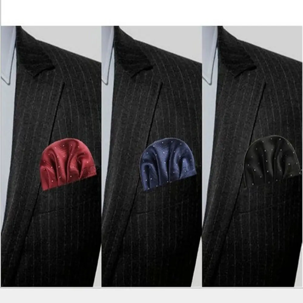 Baumwolle Handtuch einfarbig vor gefaltete Tupfen koreanische Tasche Taschentuch Männer Taschentuch Anzug Zubehör Anzug Tasche Handtücher