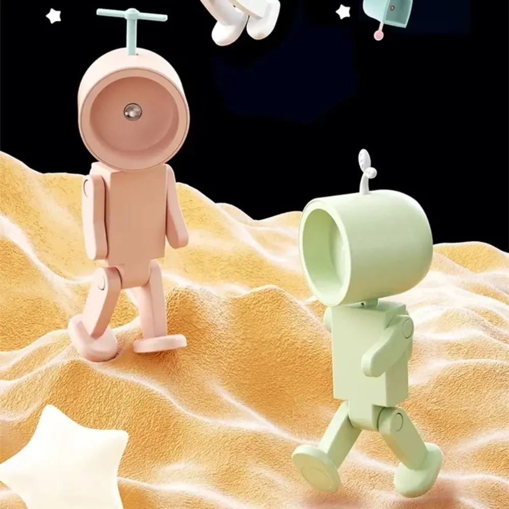 ديكور الغرفة Kawaii LED رائد الفضاء ضوء الليل المغناطيسي مصباح مكتبي صغير الكرتون مع بطارية الجدول مصباح غرفة نوم دراسة القراءة