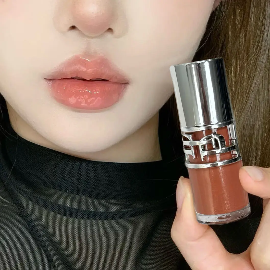 Specchio scintillante Smalto per labbra Viola Puro desiderio Lucido Acqua Lucido Labbra carnose Nude Bianco Miglioramento della bellezza Labbra Trucco di bellezza