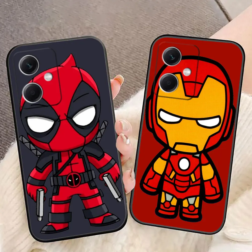 

Marvel Groot Iran Spiderman Cover Phone Case For Redmi Note 14 13 12 12S 11 11T 11S 10 9T 9S 9 8T Pro Silicone Case Funda Shell