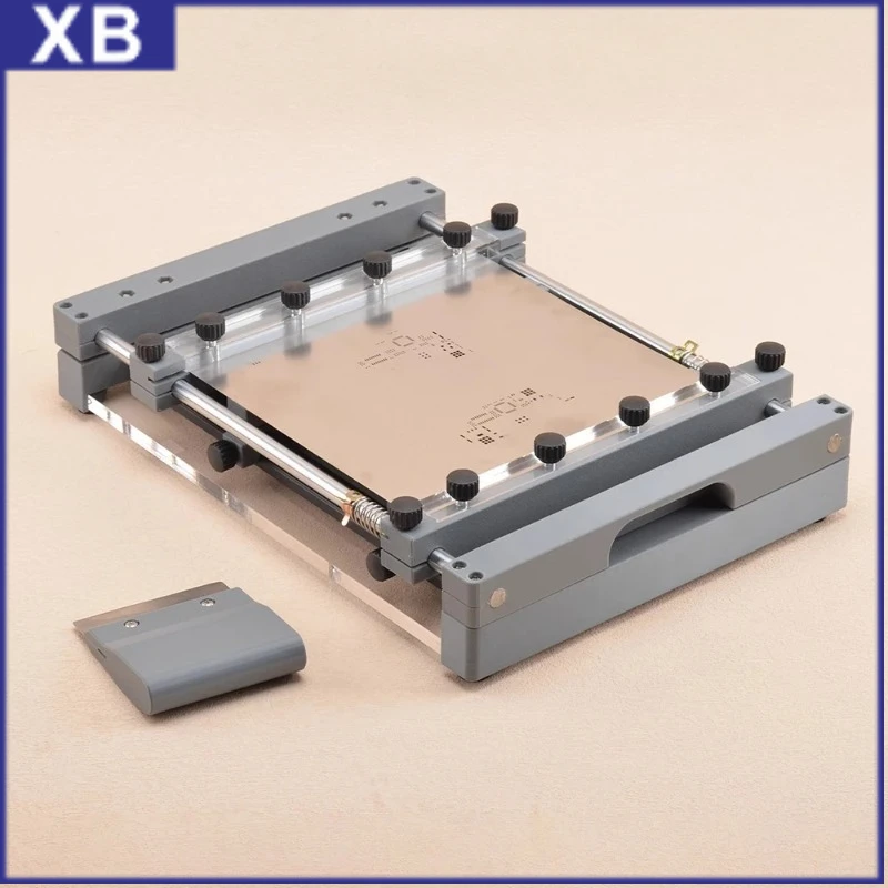 250x250MM / 150x150MM Manual PCB Stencil Printer Desktop SMT Screen Printing Machine Precision Alignment for Solder Paste