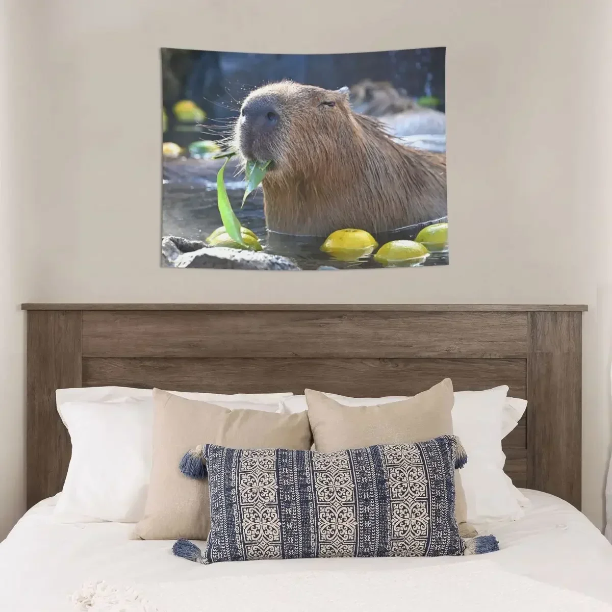 Capybara Tapestry Wall Hanging Hippie Polyester Wall Tapestry Cute Animal Fantasy Throw Rug Blanket Room Home Decor200x150cm