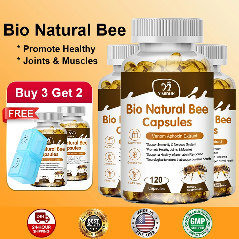 Premium Bee Venom Joint Supplement, with Glucosamine, MSM & Manuka Honey, Supports Joint Comfort, Flexibility & Daily Movement