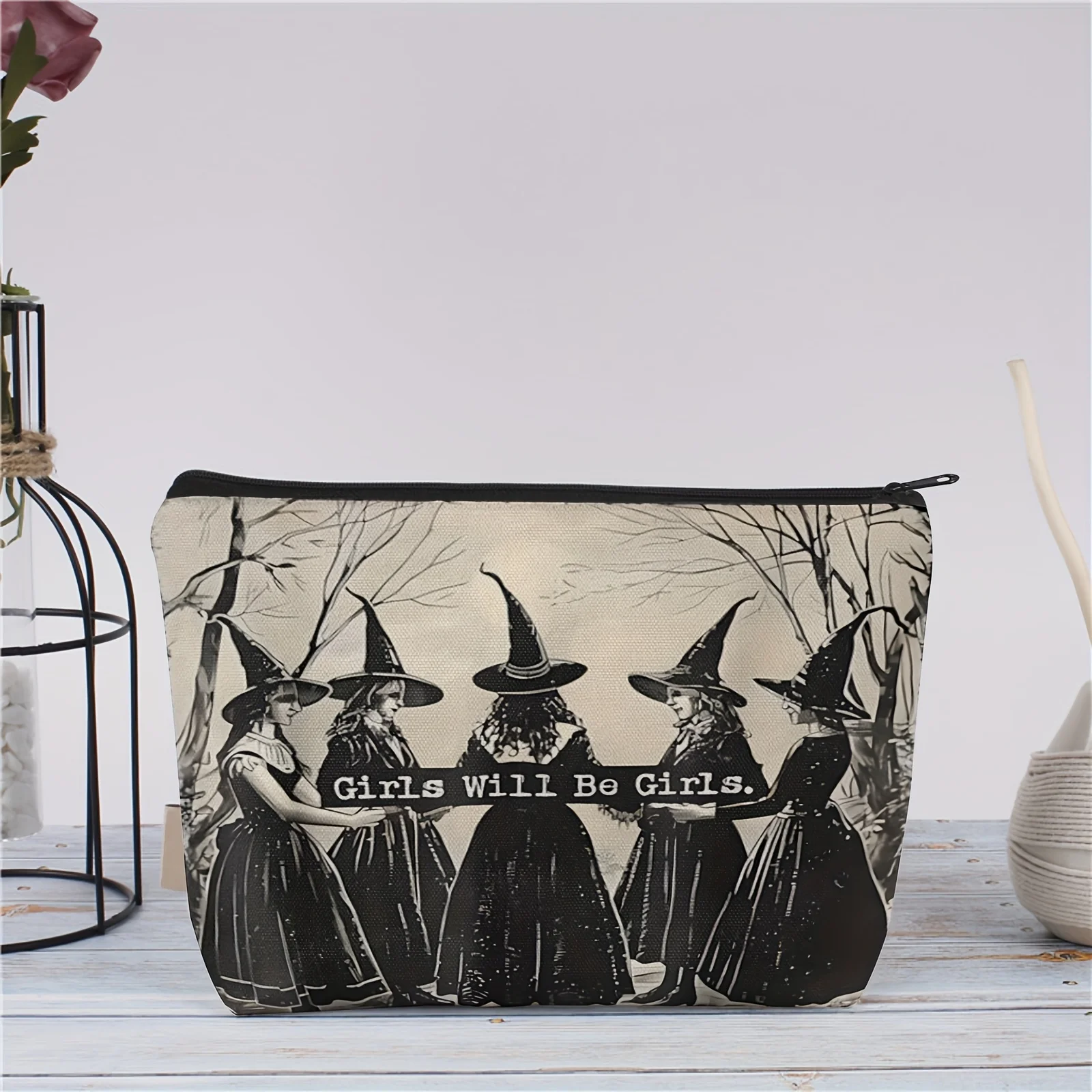 A Humorous Magic-Themed Bag For, Ideal for Travel Cosmetics, For Sisters,Students,And Adults As a Thoughtful Gift. for Halloween