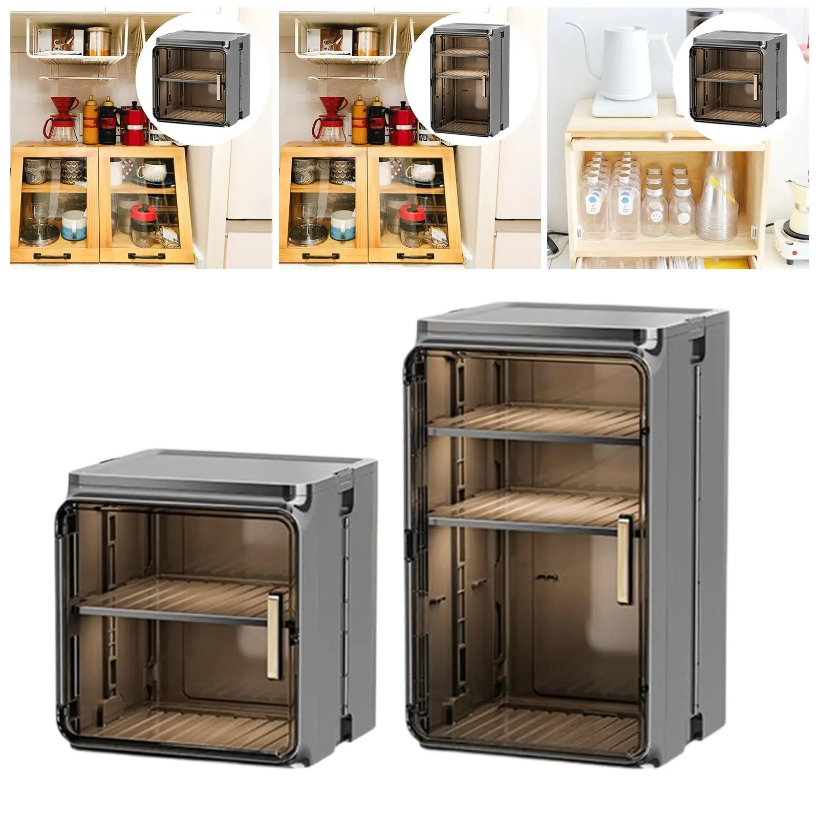 Coffee Mug Holder Cup Organizer Dustproof Large Capacity Shelf Stackable Easy to Clean Versatile Display Rack for Cabinet