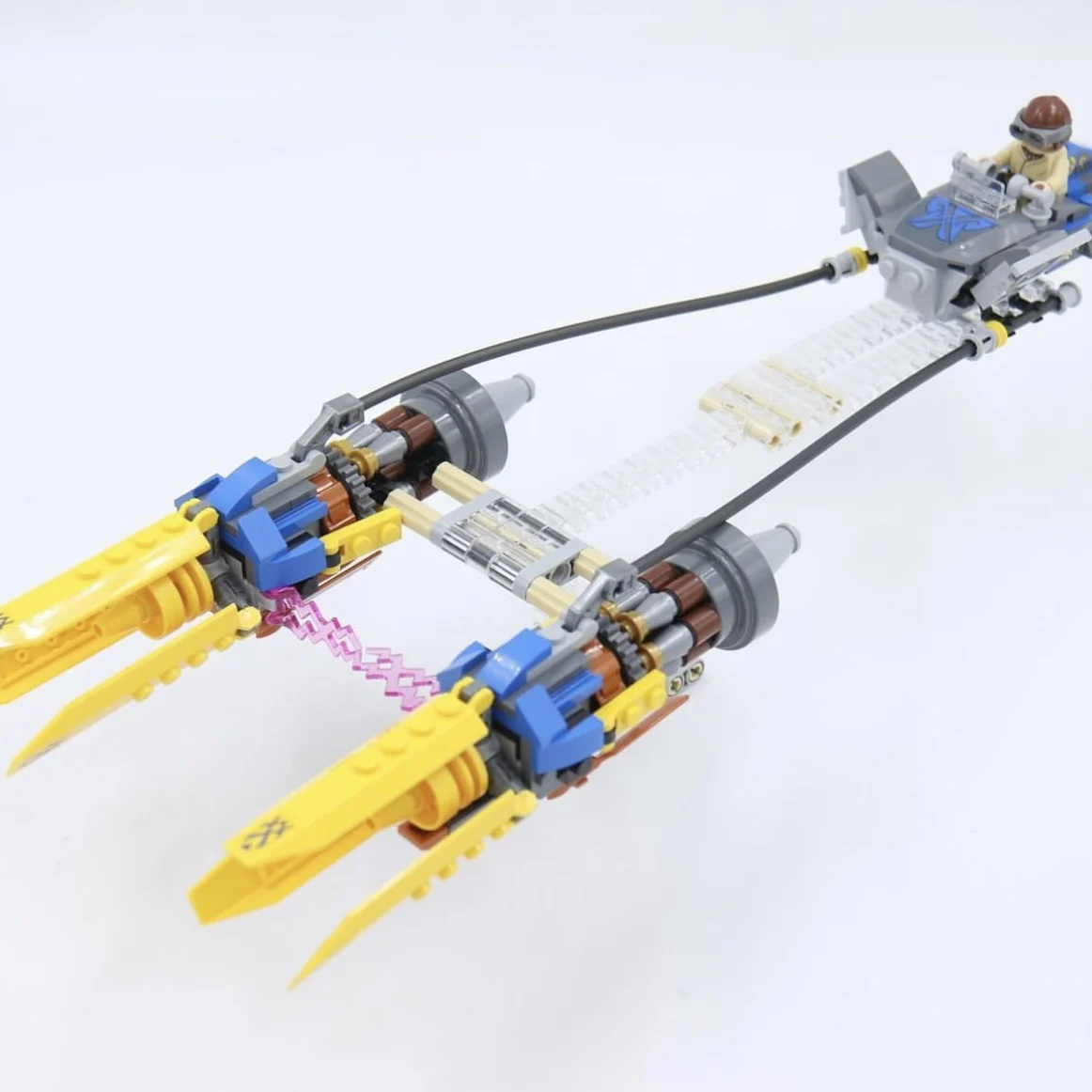 MINISO MOC Building Blocks Anakins Podracer Set 75258 MOD Model Bricks Space Bike Educational Toys Juguetes Kid Birthday Gift