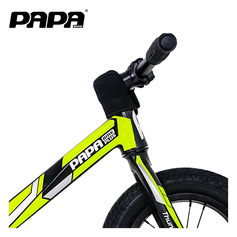 Papabike Thunder No Pedal Bikes for Kids Push Bike with Footrest & Adjustable Seat Height Scooter Children Ultra Cool Colors