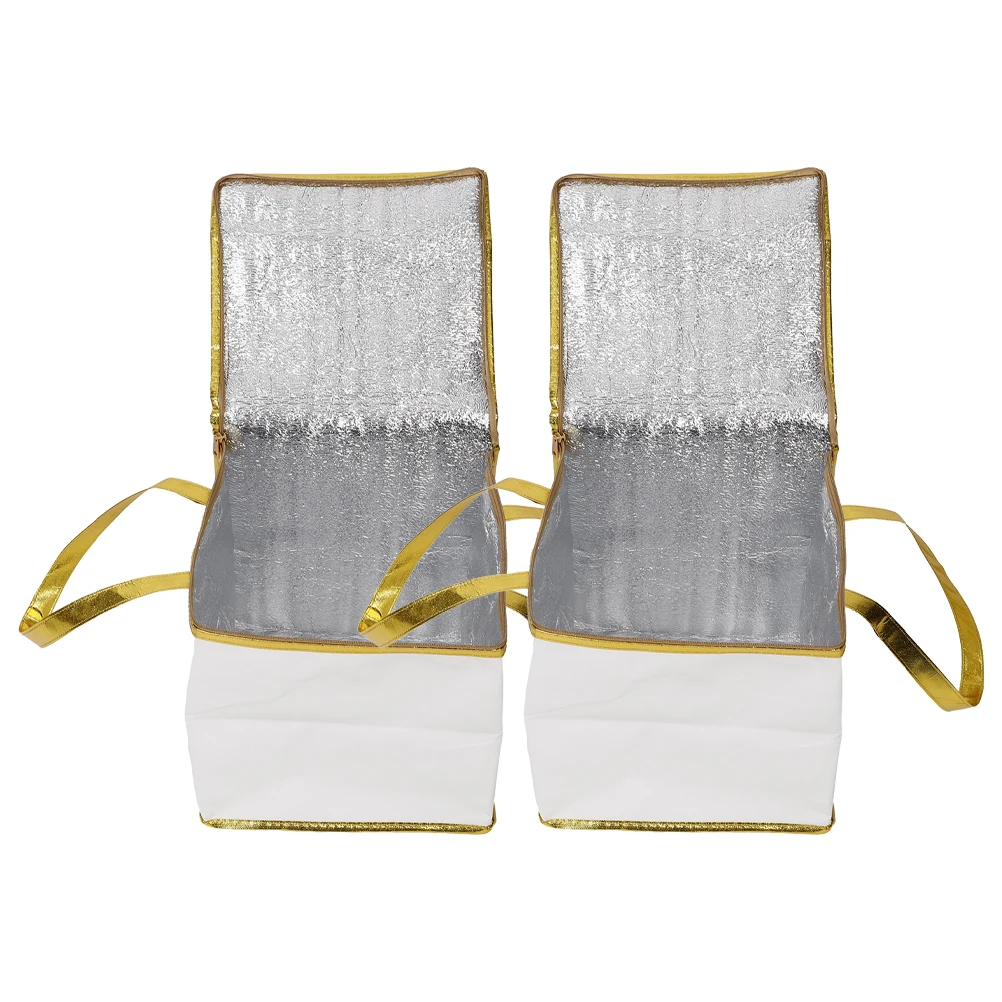 

2 Pcs Cake Insulation Bag Coolers Bags Insulated for Travel Groceries Disposable Electric Catering Food Warmers Collapsible