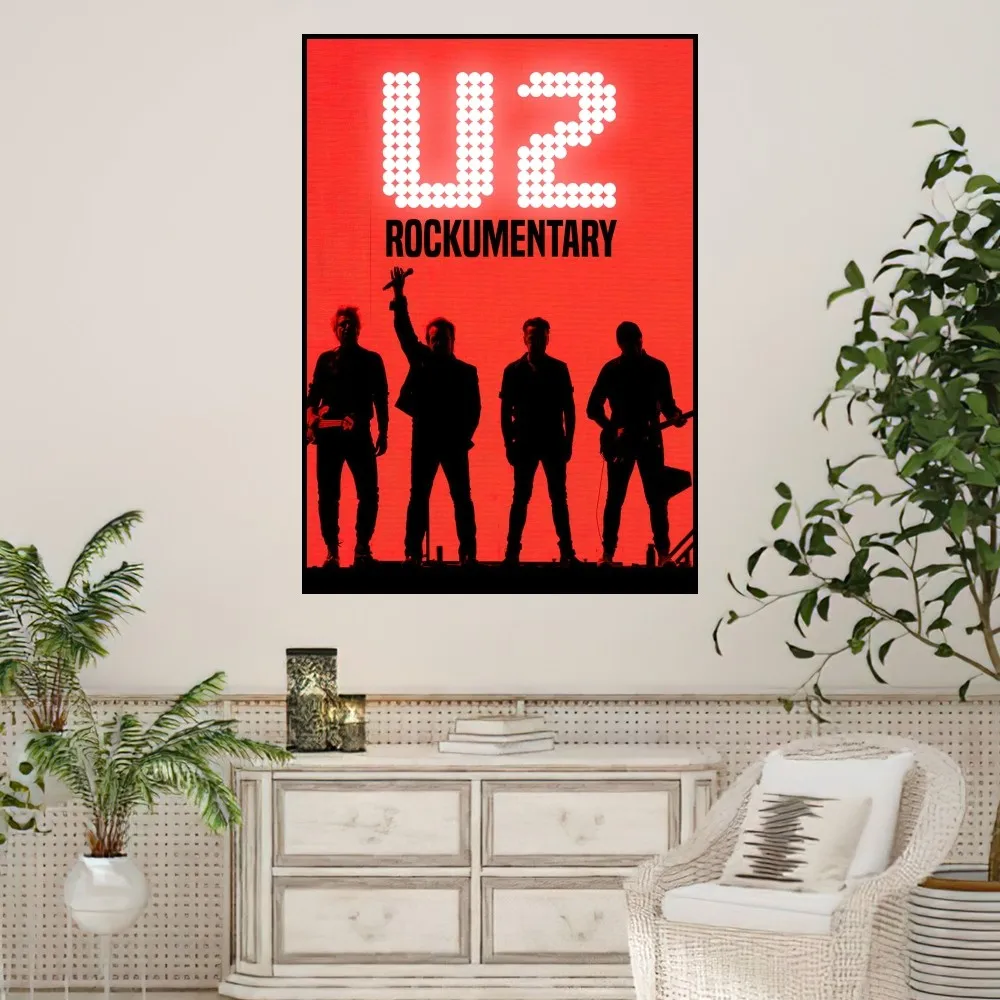 Zespół rockowy nadruki plakatowe U2 naklejki na ścianę do dekoracji sypialni salonu biuro domowe samoprzylepne