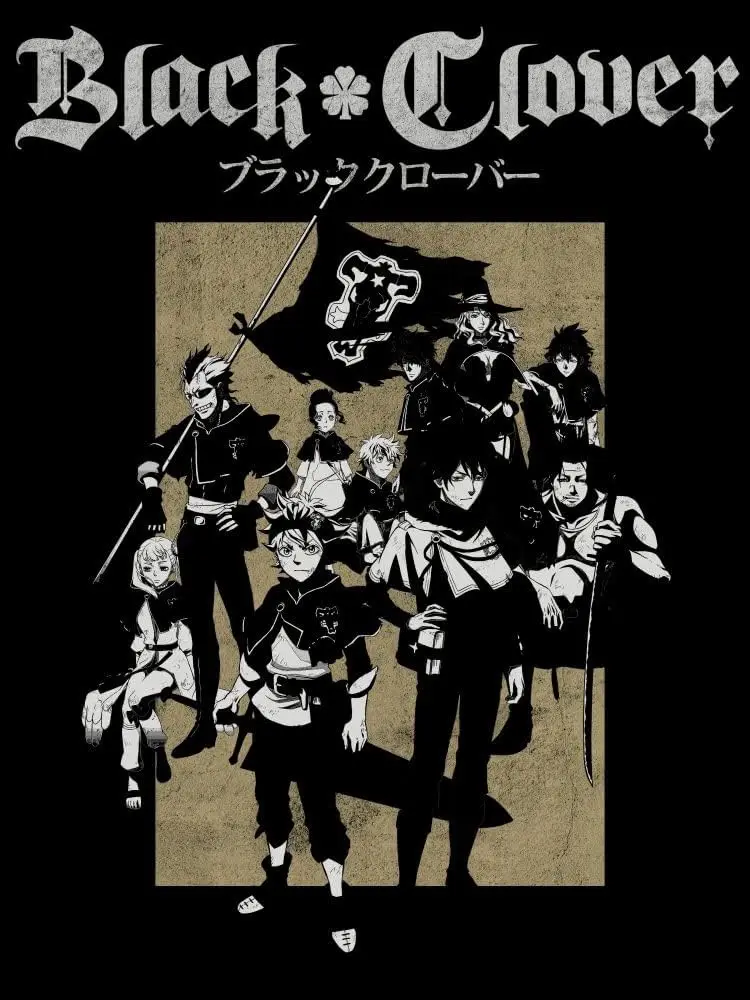 Black Clover Manga Anime Mens Graphic T-Shirt