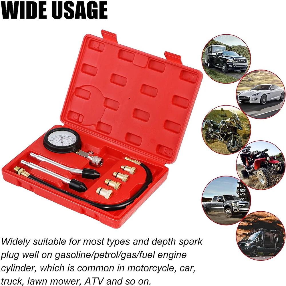 

8 шт., измеритель давления в цилиндре, 0-300 фунтов на квадратный дюйм