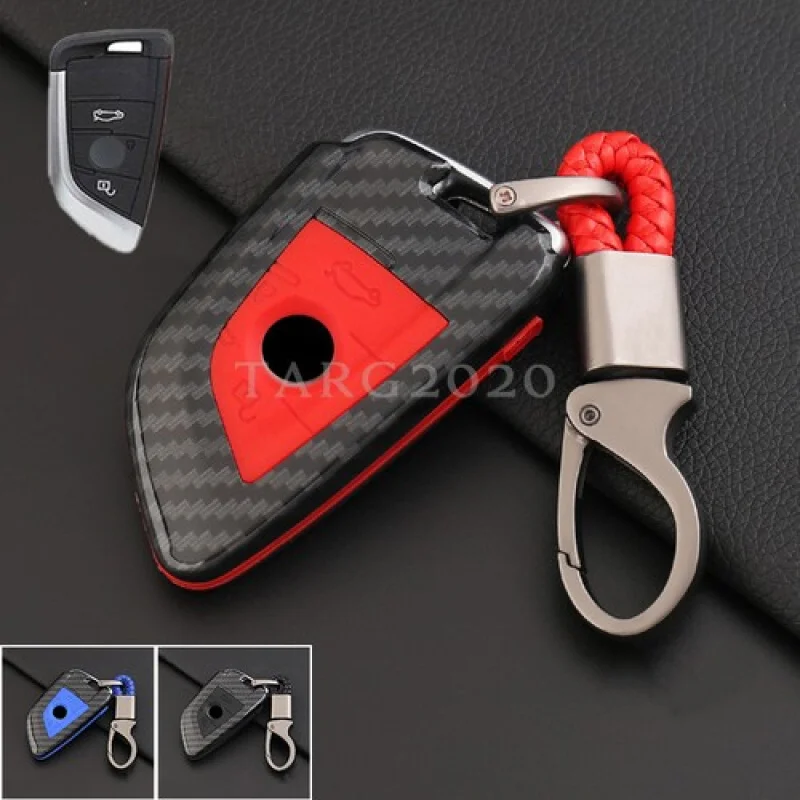 

A + углеродное волокно автомобильный смарт-брелок с дистанционным управлением чехол-держатель для BMW X1 X3 X5 X5 X6