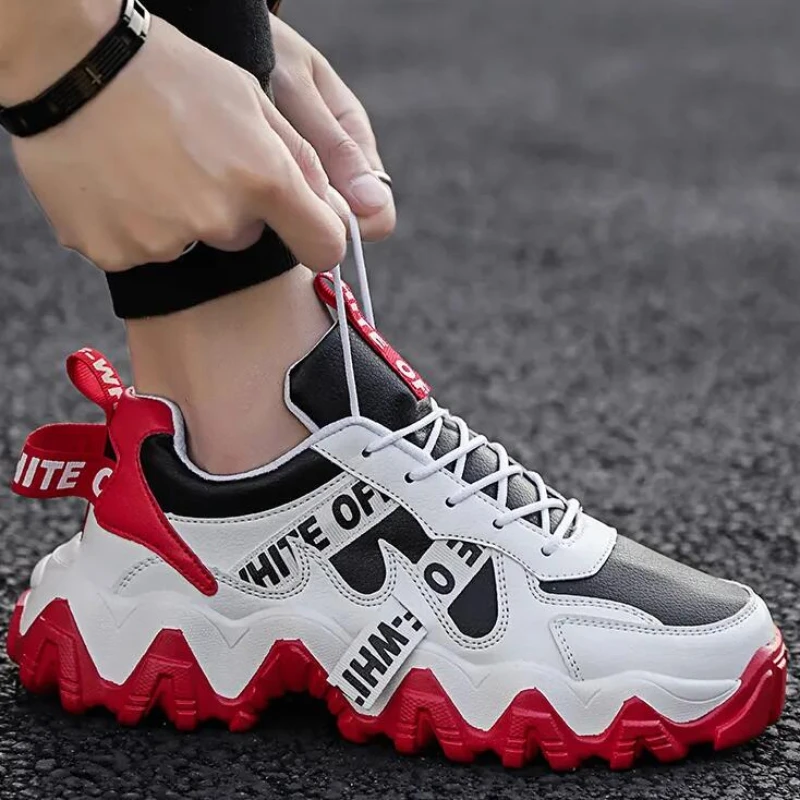 Summer Mesh Sneakers Men's Comfortable Breathable Platform Shoes Women Trendy Tennis Shoes Korean Version All-match Casual Shoes