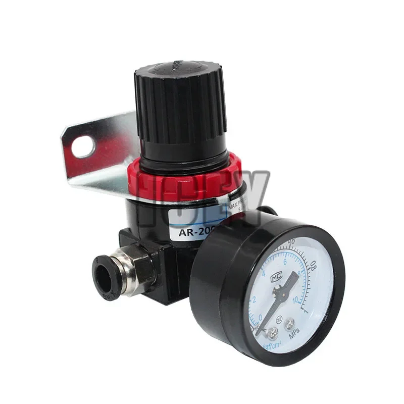Air Pressure Regulating Valve AR2000 G1/4'' Air Control Compressor Pressure Relief Regulator Valve with Fitting