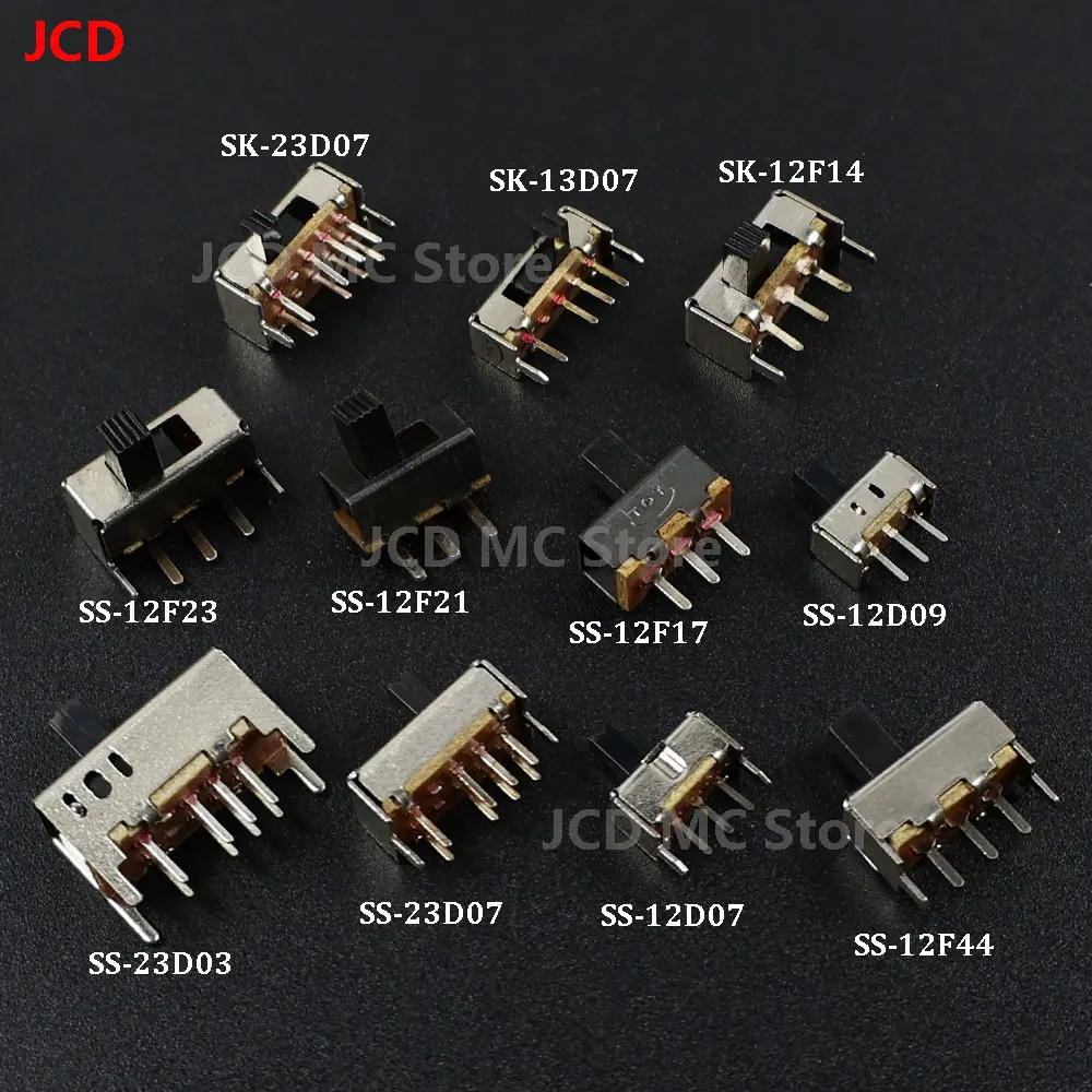 50/20/10Pcs/Lot Toggle Switch Single and Double-Row Slide Switch Micro-power On-Off Mini Slide Switch PCB Mount For Arduino