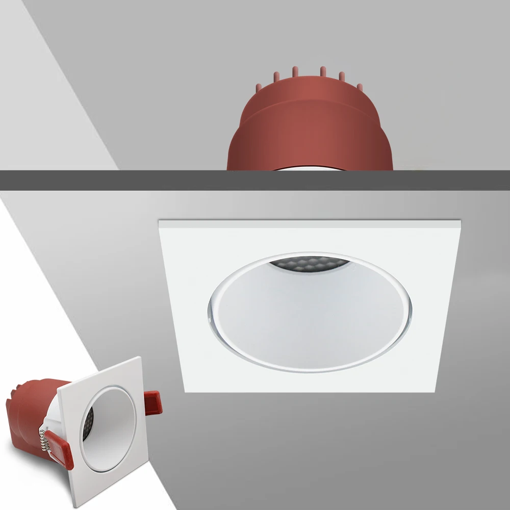 

Anti-Glare LED Recessed Ceiling Downlights 12W 15W Honeycomb Nest Lens led Ceiling Spot Lights for Kitchen Living Room Spotlight