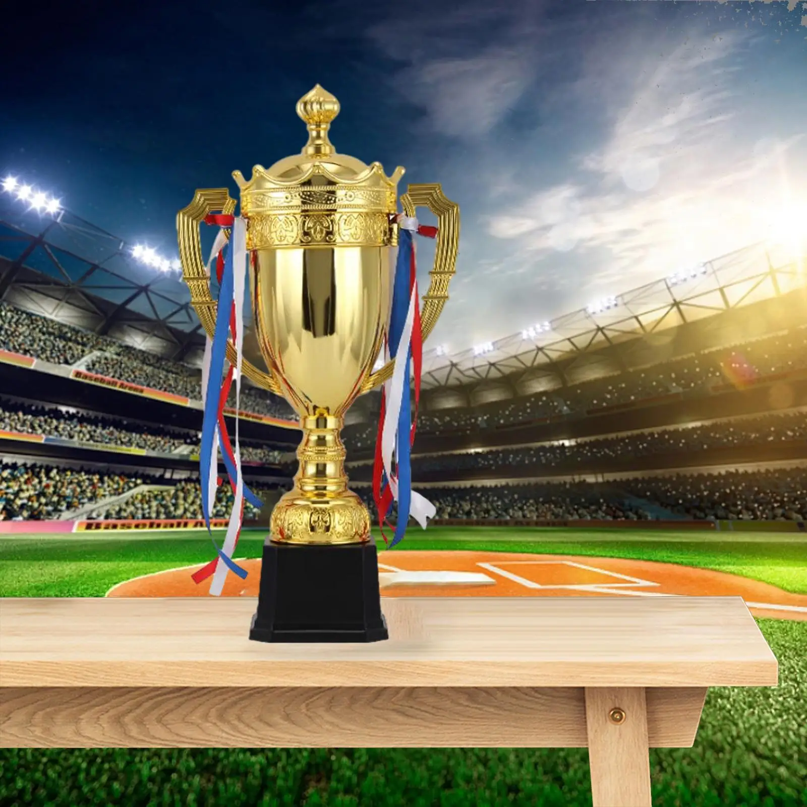 Small Trophy Cup for Kids Adults Plastic Award Trophy Soccer Football World Cup Decor Party Supplies Gift