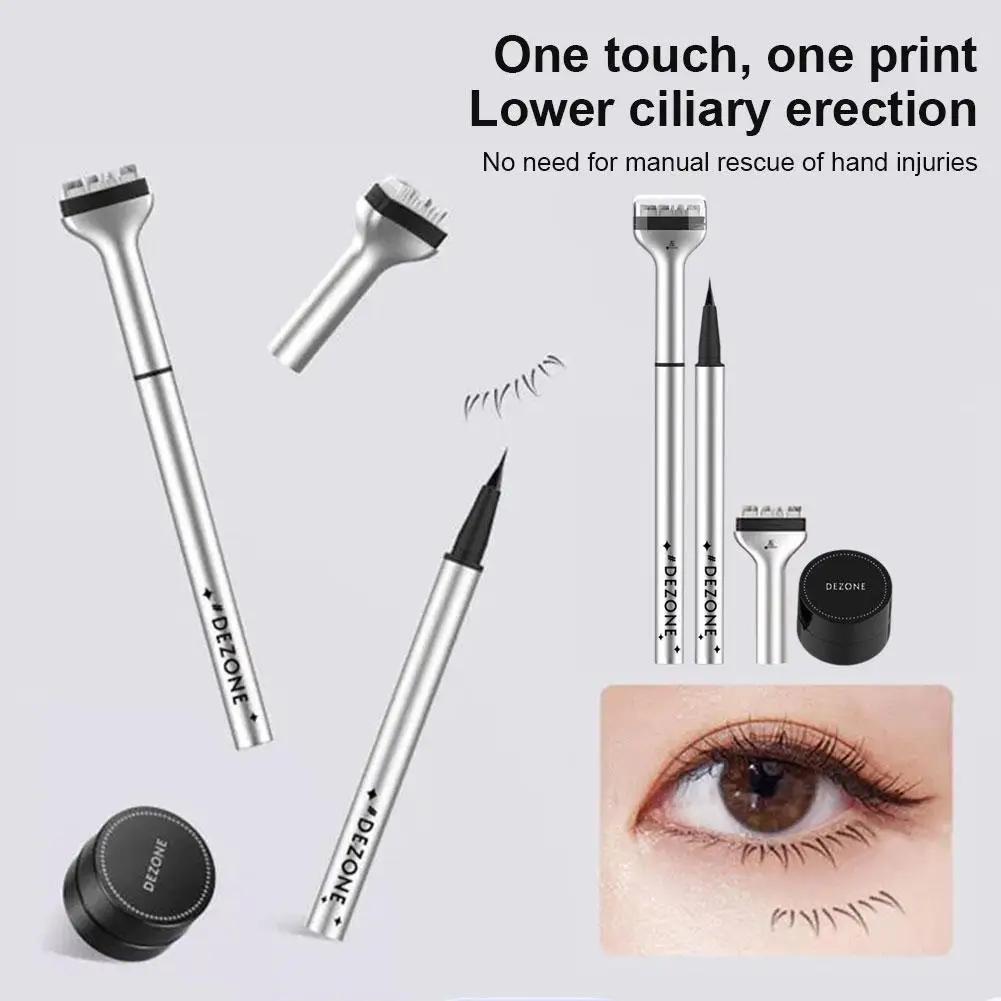 Lower Eyelash Stamp Set Lower Eyelash Artifact Eyelashes Eyelashes Template Simulation False Natural Tools Waterproof A0y5