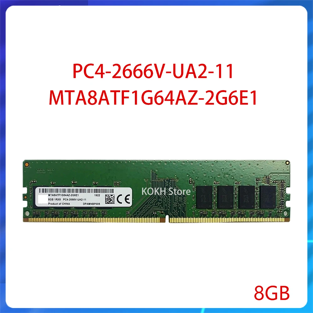 

PC4-2666V-UA2-11 MTA8ATF1G64AZ-2G6E1 Оперативная память DDR4 8 ГБ DDR4 2666 МГц 8 ГБ Памятки настольного компьютера 8 ГБ ОЗУ Stick