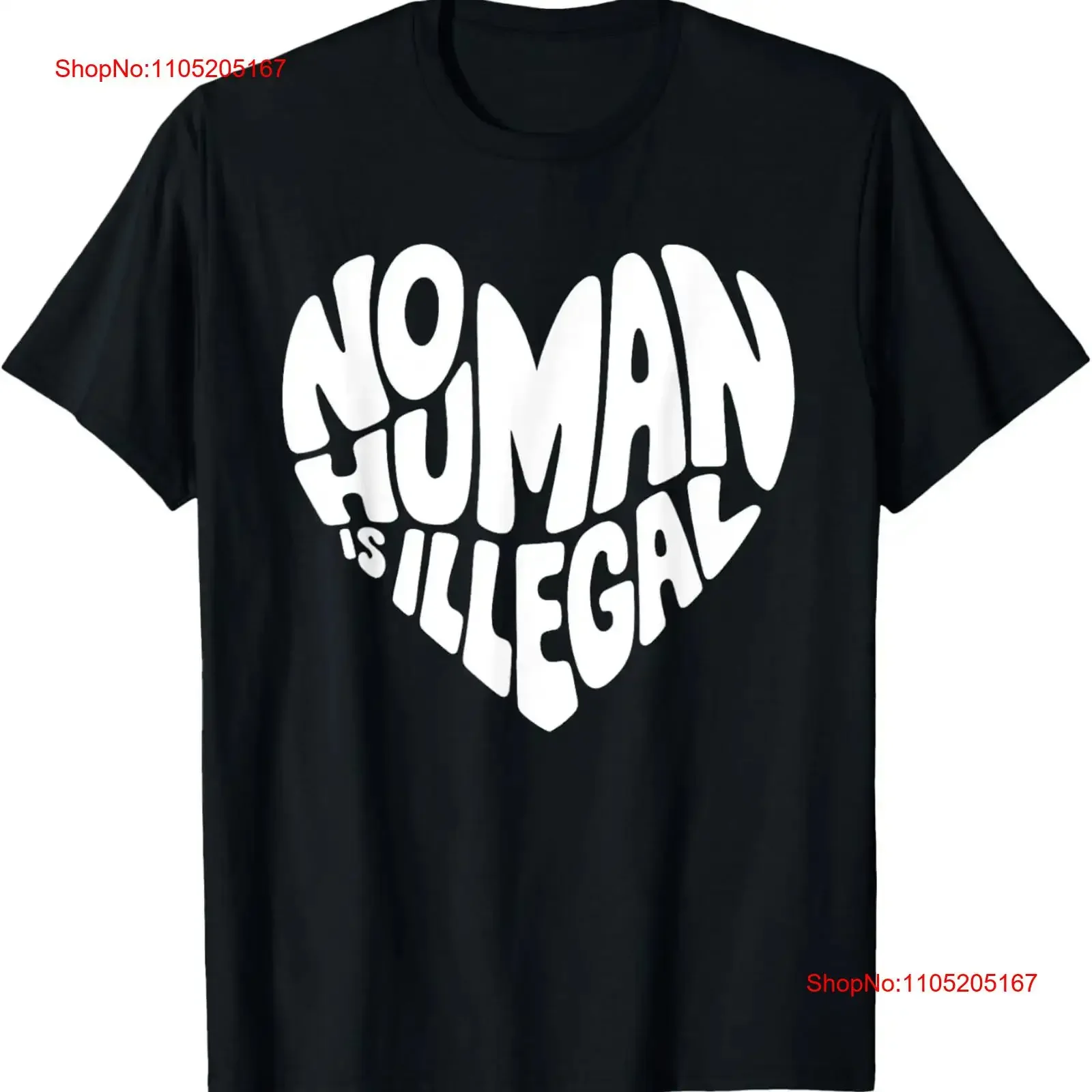 

No Human Is Illegal Heart Keep The Immigrant Социальная справедливость Футболка винтажный стираный топ для повседневной носки Дышащий мягкий