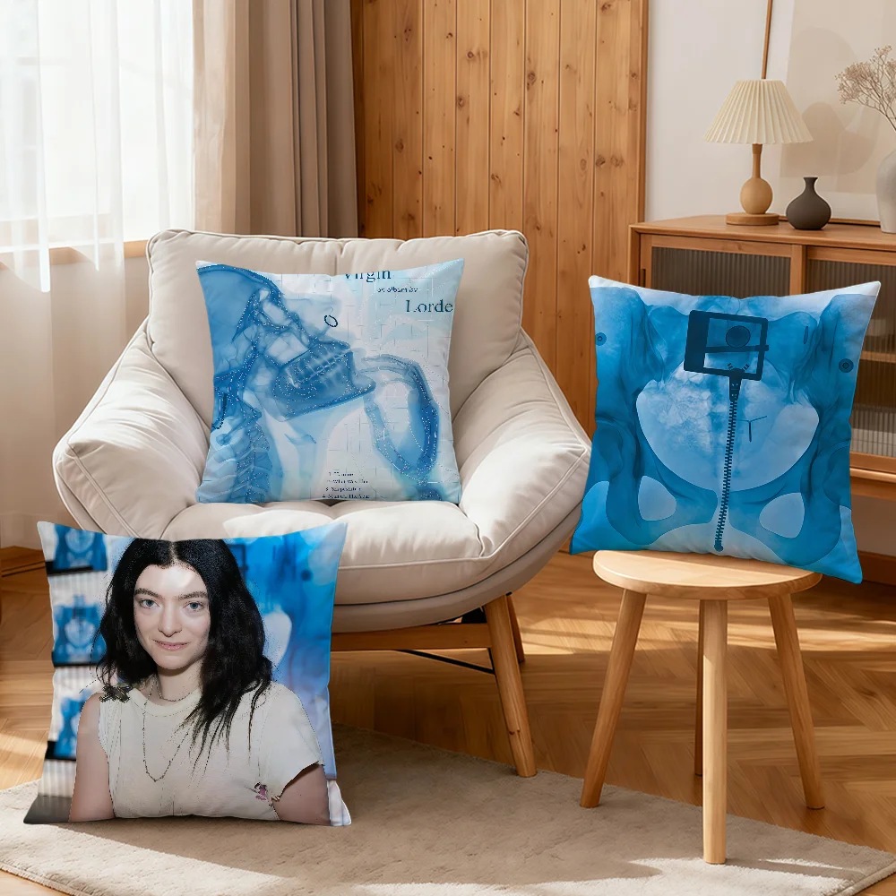 cool art Singer l-lorde Virgin cushion cover soft pillowcase  Sofa Home Living Room bedside Decor pillow cover Gift Party hogar