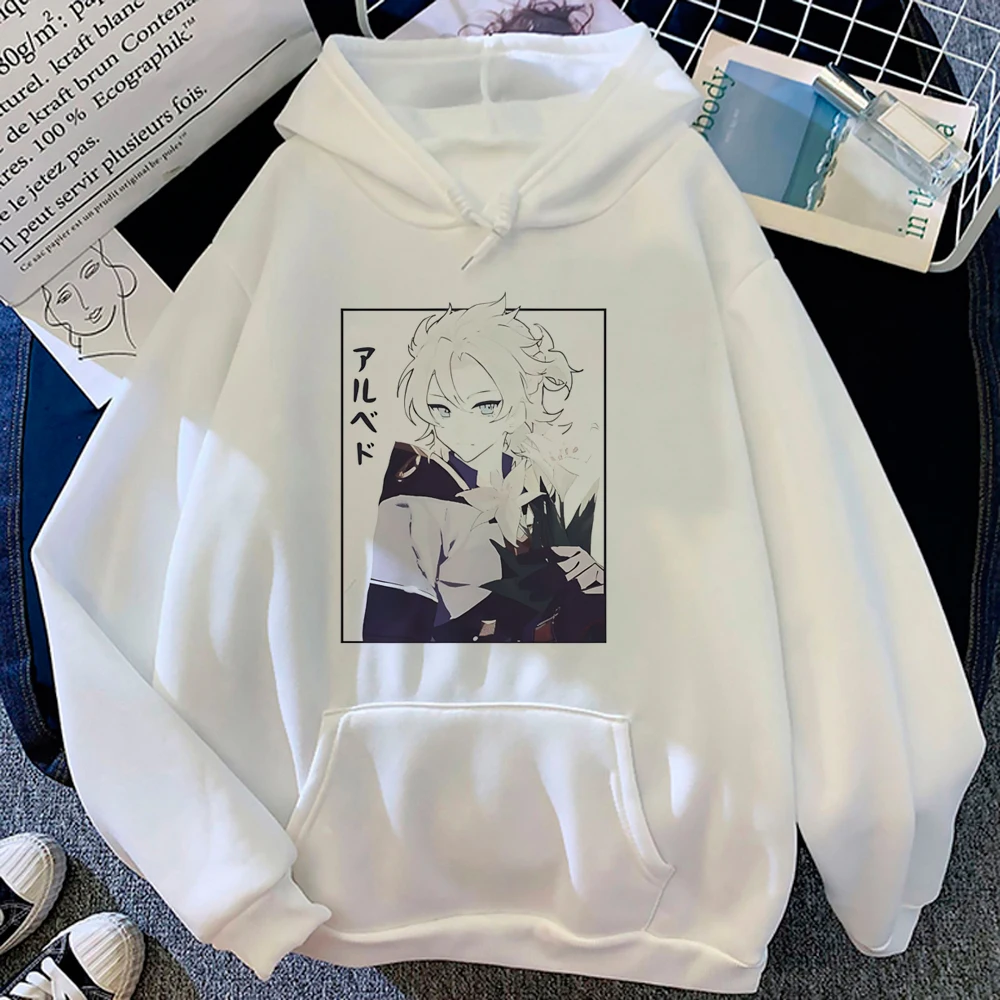 Genshin Impact Hoodies pour femmes, Smile Graphic, Long Sleeve Top, Anime Pulls, 600 Anime Clothing