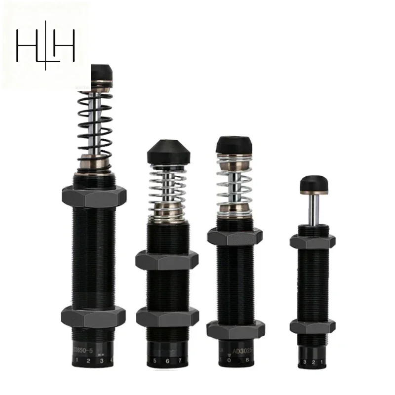 HLH AD Series Pneumatic Hydraulic Shock Absorber Adjustable Buffer Oil Pressure Buffer AD2525 AD2550 AD2725 AD3325 AD4250 AD4275