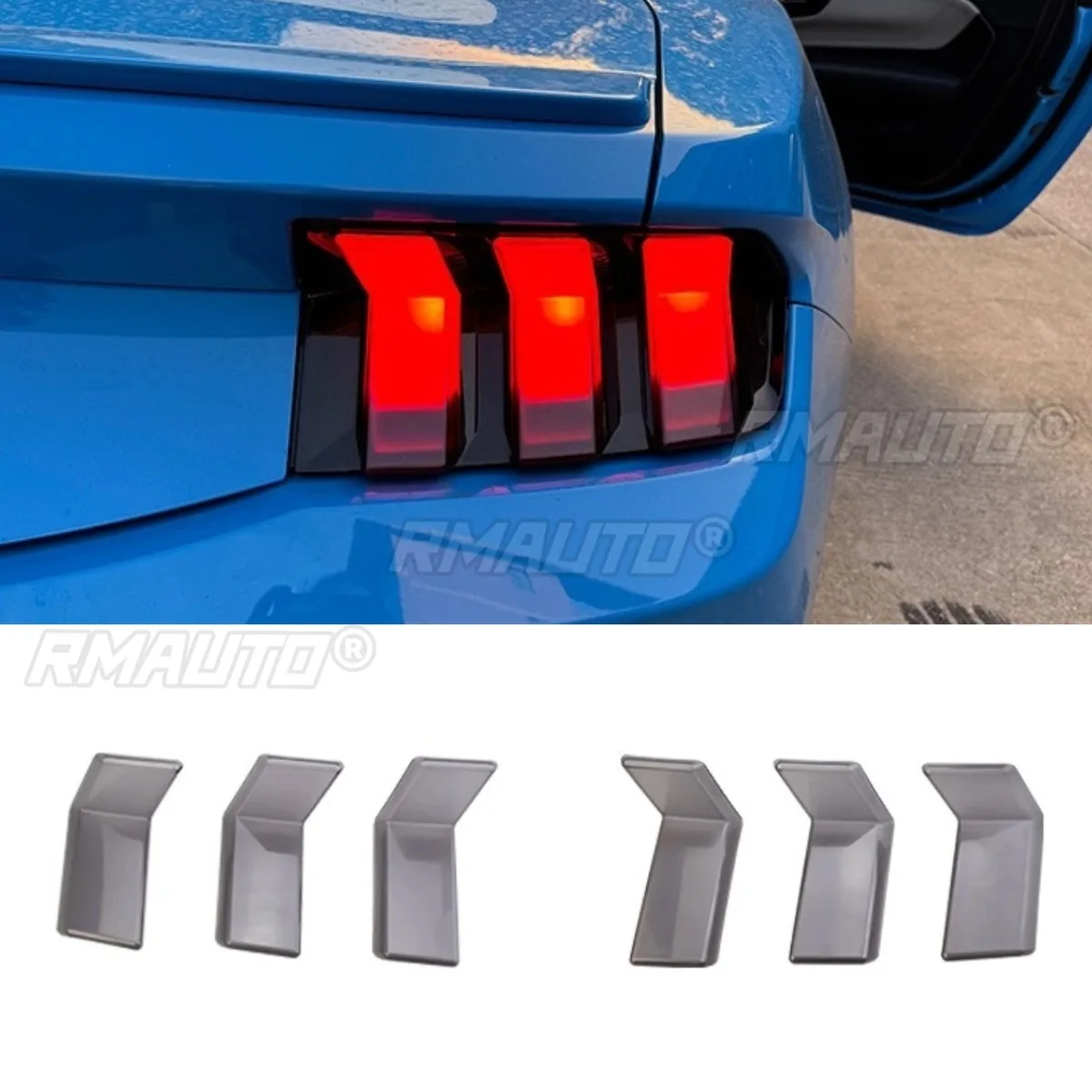 

Капоты заднего фонаря автомобиля, крышка заднего фонаря, автоаксессуары для Ford Mustang 2024, декоративная крышка заднего фонаря, комплект кузова