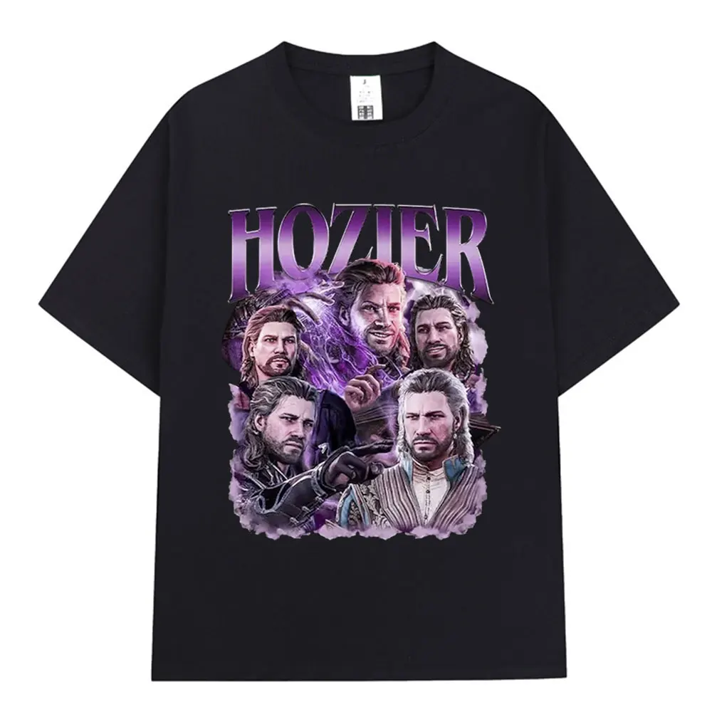 Hozier Funny Meme Gale Baldurs Gate 3 Graphic T Shirt Men Hip Hop Harajuku Short Sleeve T-shirt Cotton Casual Oversized T-shirts