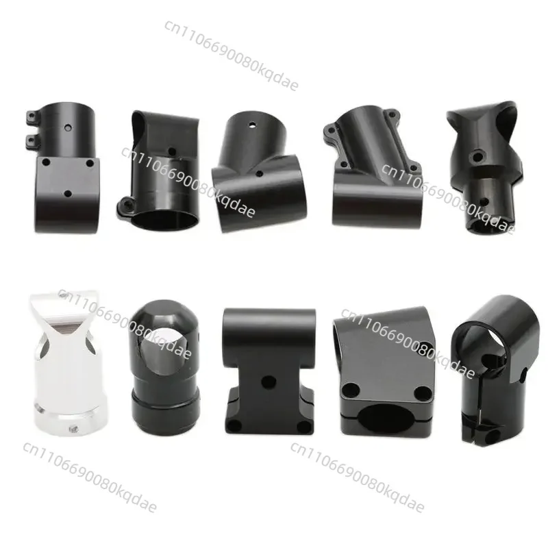 2‑Pcs Landing‑Support Tee‑Joint Unit,D12‑30‑mm Tube Fastening‑Clip Hobby‑Project Frame‑Connect Hardware Component