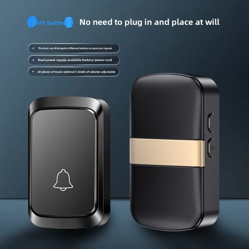 

Дверной звонок, беспроводной домашний аккумулятор, пульт дистанционного управления постоянным током, простой электронный пейджер для пожилых людей, двойной источник питания