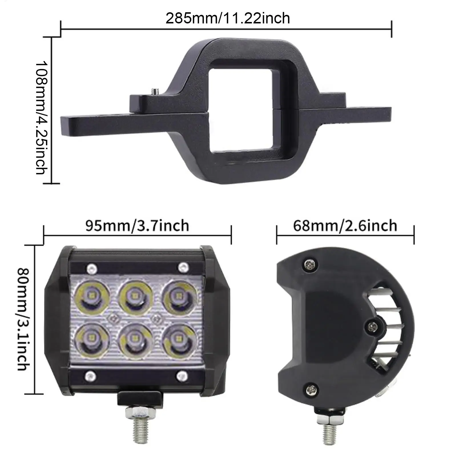 جراب أضواء للشاحنات LED الباب الخلفي شرائط مصباح للشاحنات مقاوم للماء الغبار الأضواء قطاع مع وصلة سحب بين قوسين السيارة #6