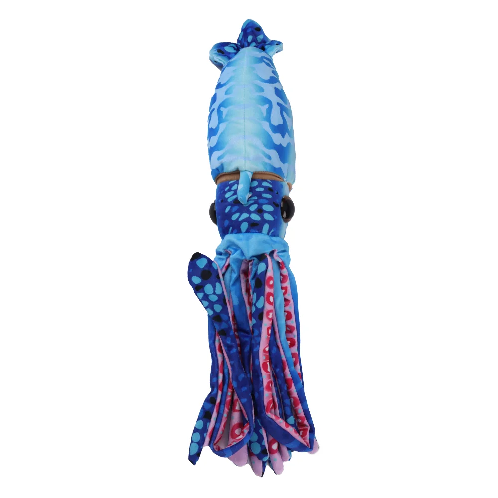 75cm Blue Squid Plush Toys Giant Squid Stuffed Toys Cute Sea Animal Plush Dolls For Kids Christmas Birthday Gifts Home Decor