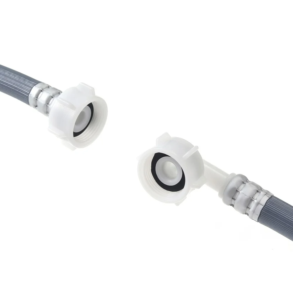 High Pressure Rated Inlet Hose for Washing Machines Using 6 Thread Fitting for 3/4 Inch Threaded Water Sources