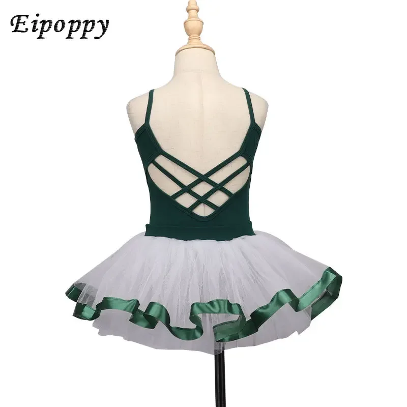 

Children's Ballet Dance Skirt Summer Sling Practice Clothes-Shaped Gymnastics Clothes Grading Girls' Performance Clothes